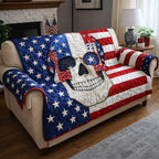 Freedom Skull Sofa Cover