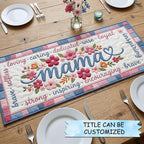 Mama with Pink Blossoms Table Runner