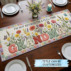 Full Time Grandma with Wildflowers Table Runner