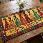 Juneteenth with Women in Gowns Table Runner