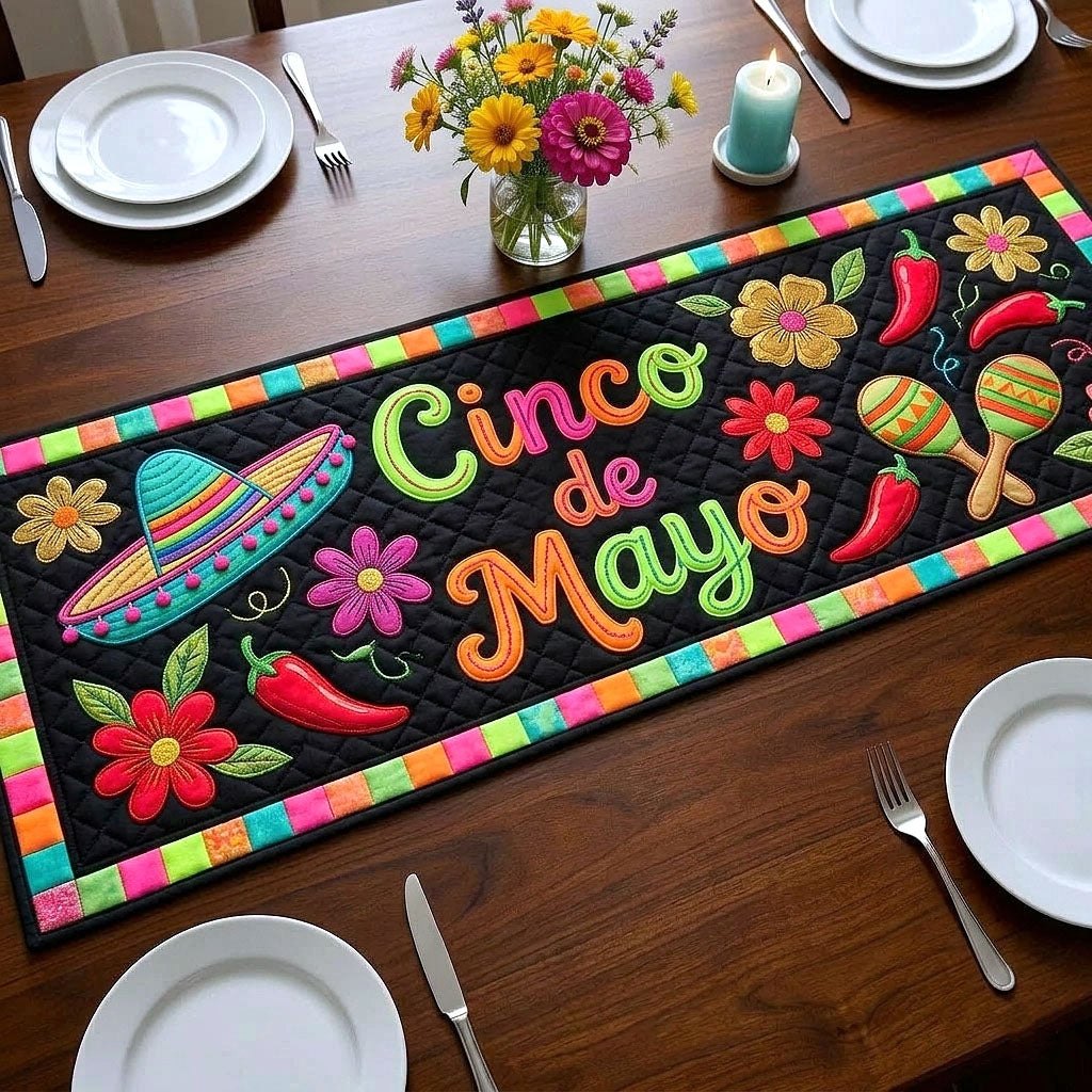Cinco de Mayo with Sombrero Table Runner