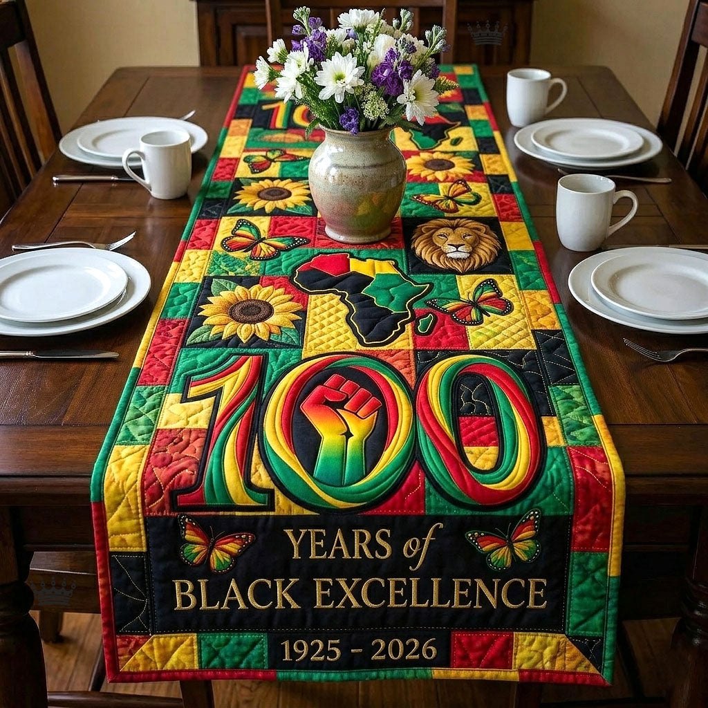 100 Years of Black Excellence Table Runner
