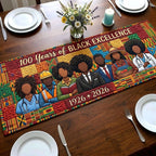 Black Excellence Professionals Panel Table Runner