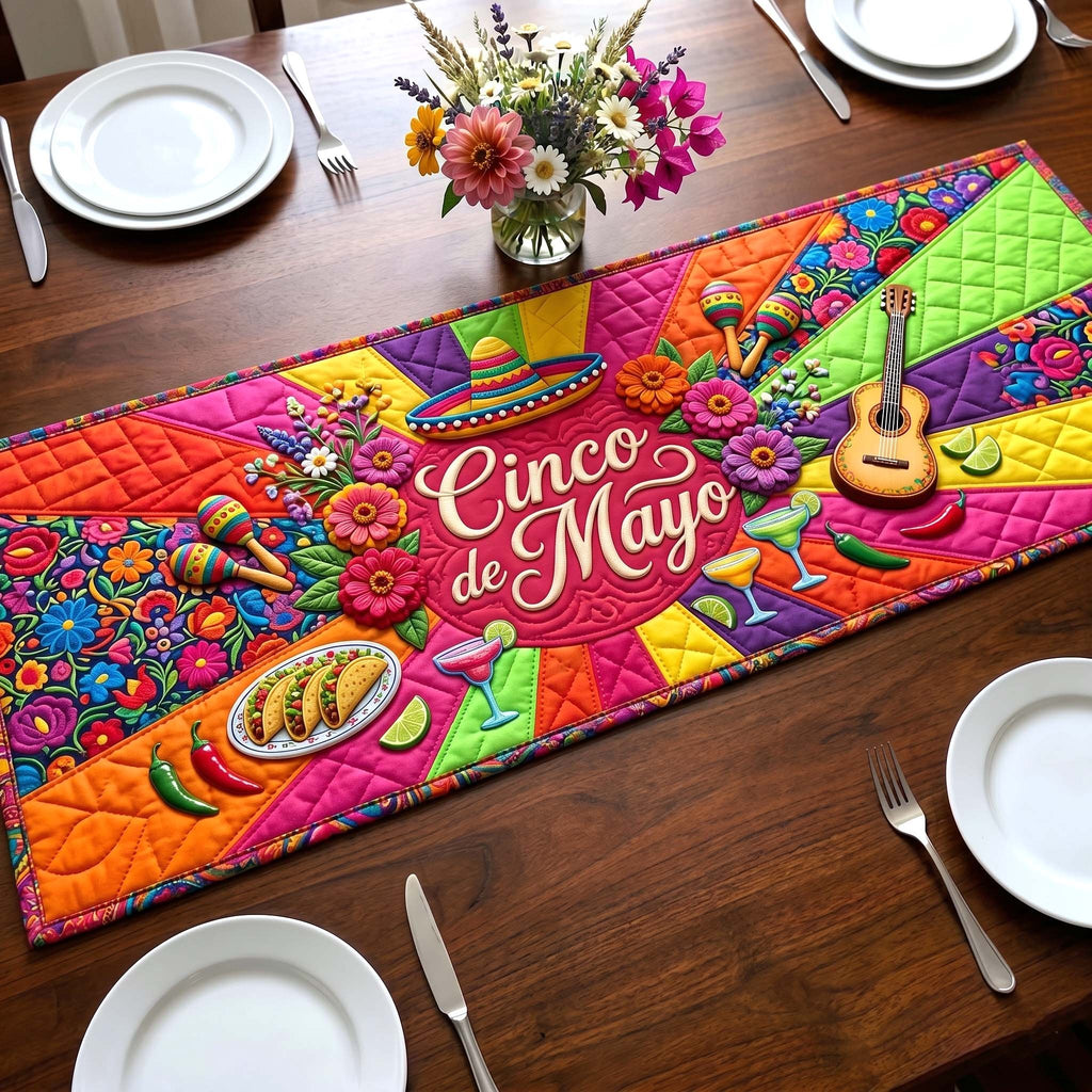 Cinco de Mayo with Bright Food Table Runner