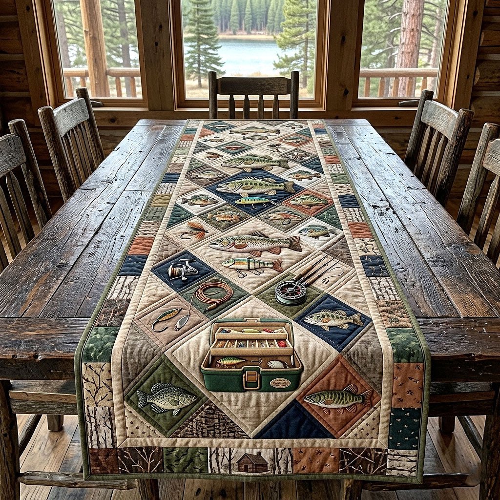 Camping Blocks with Camper Van Table Runner