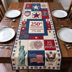 250th Anniversary We the People Blocks Table Runner