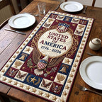United States of America Oval Crest Table Runner
