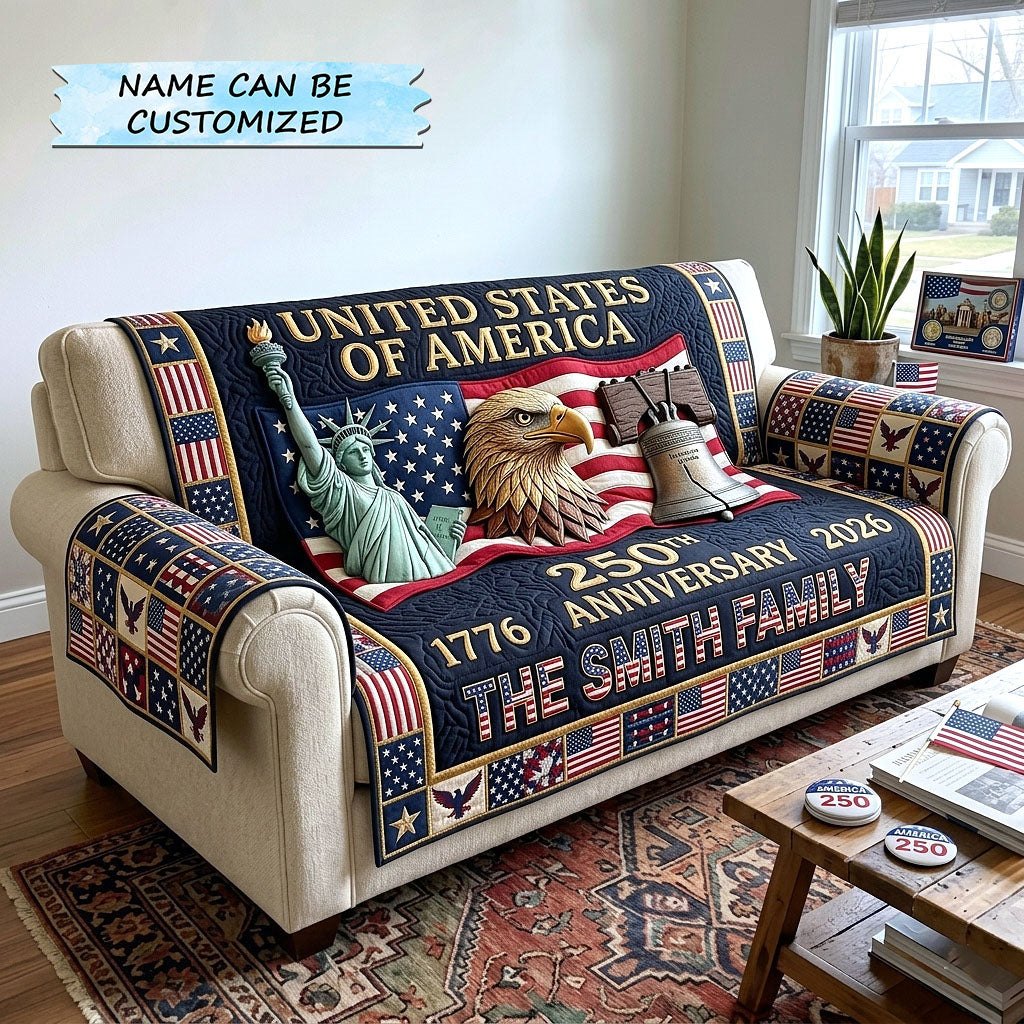 United States of America 250th Anniversary Sofa Cover