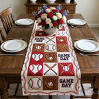 Game Day Baseball Blocks Table Runner