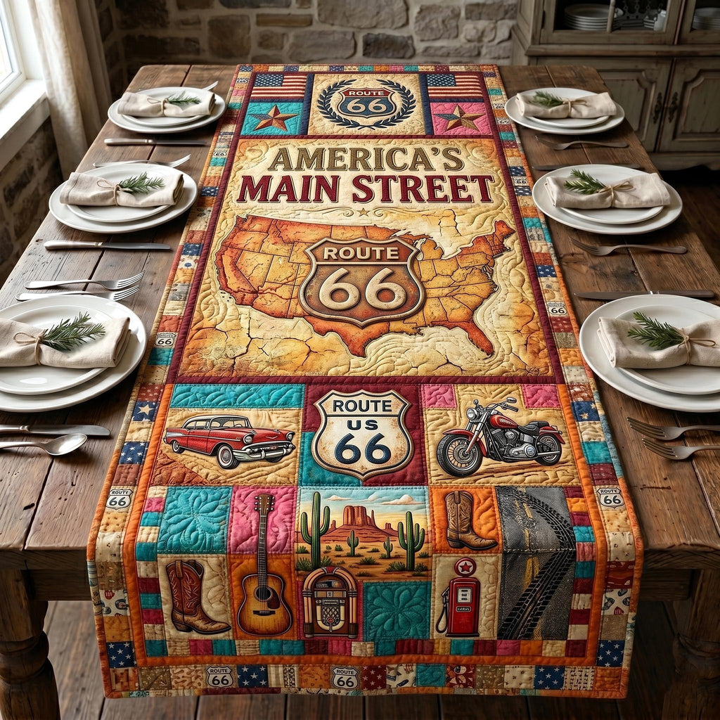 America's Main Street Route 66 Table Runner