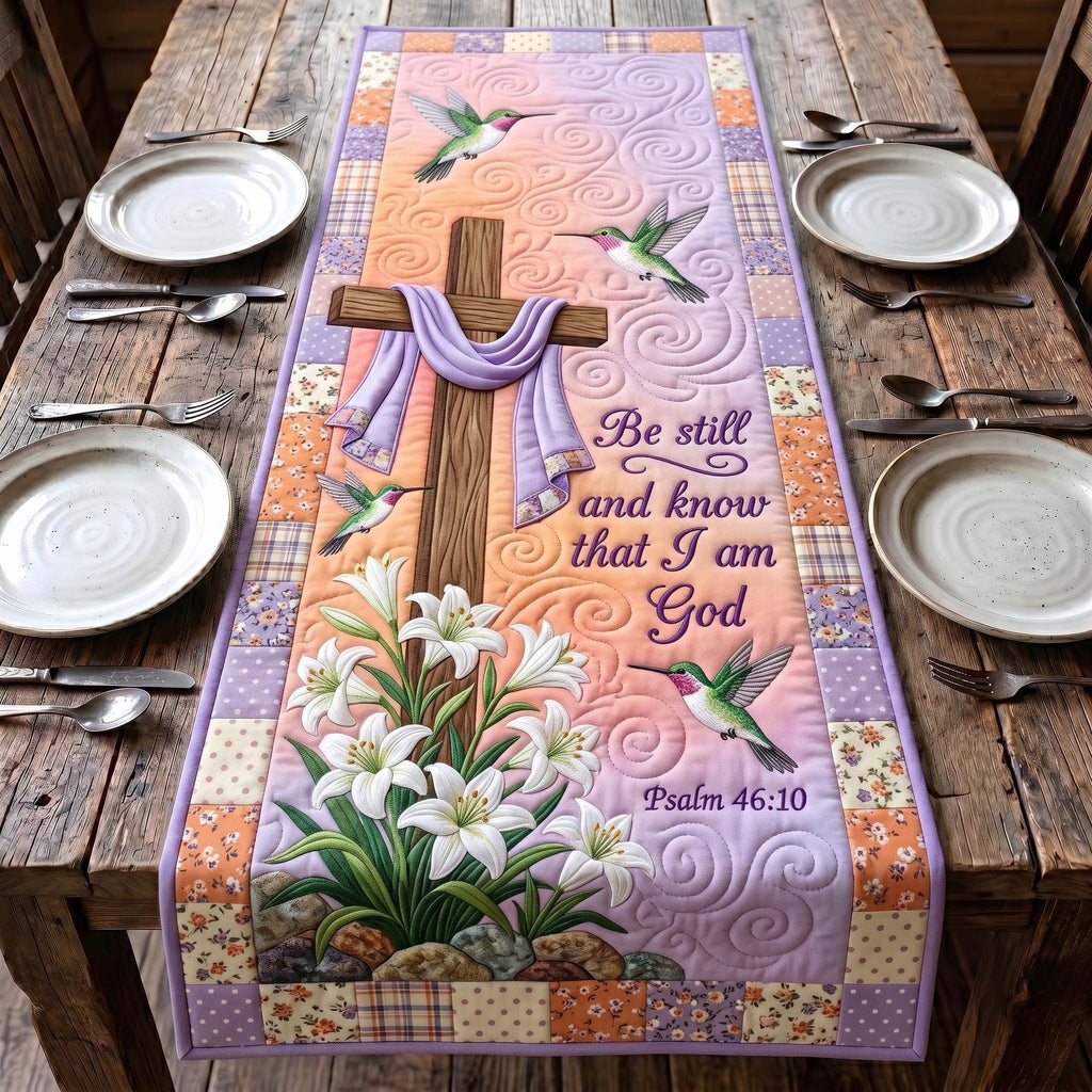 Be Still and Know I Am God Table Runner