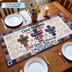One Nation Under God Blessings Table Runner