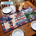 God's Grace on America Anniversary Table Runner