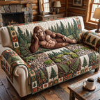 Bigfoot Lounging in the Forest Sofa Cover