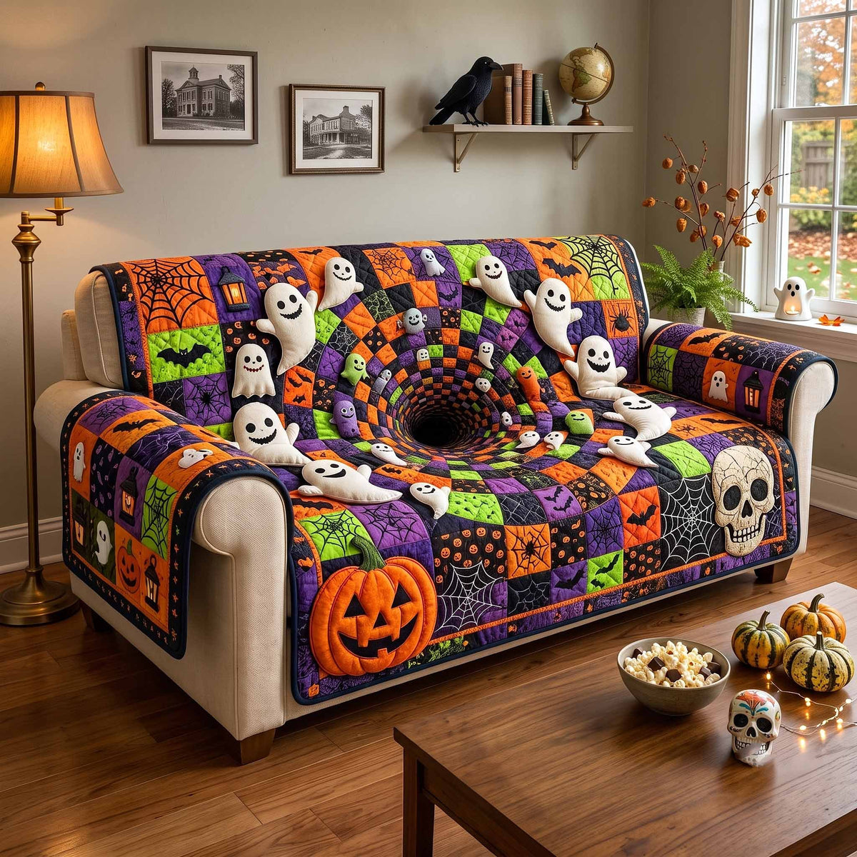 Ghosts Circling the Dark Hole Sofa Cover