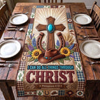 I Can Do All Things Through Christ Table Runner