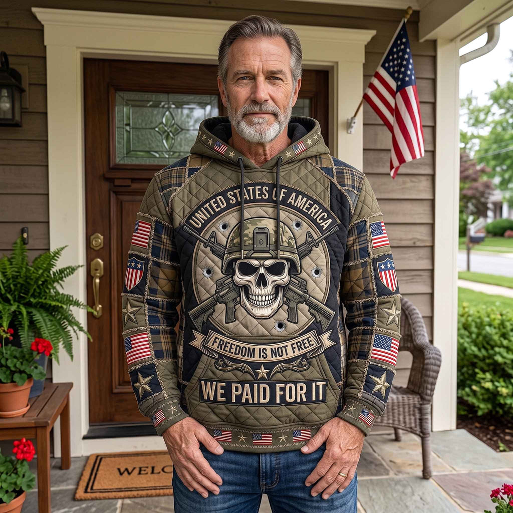 Freedom Is Not Free We Paid For It hoodie, all-over print