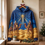 Three Kings Under the Bethlehem Star hoodie, all-over print
