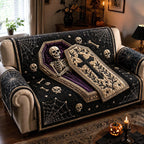 Skeleton Rising from the Coffin Sofa Cover
