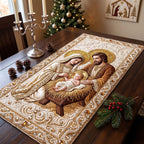 Holy Family in Gold and Cream Table Runner