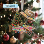 Trout in Lights with a Lucky Hat Christmas Ornament