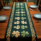 Two Tone Shamrock Ladder Table Runner