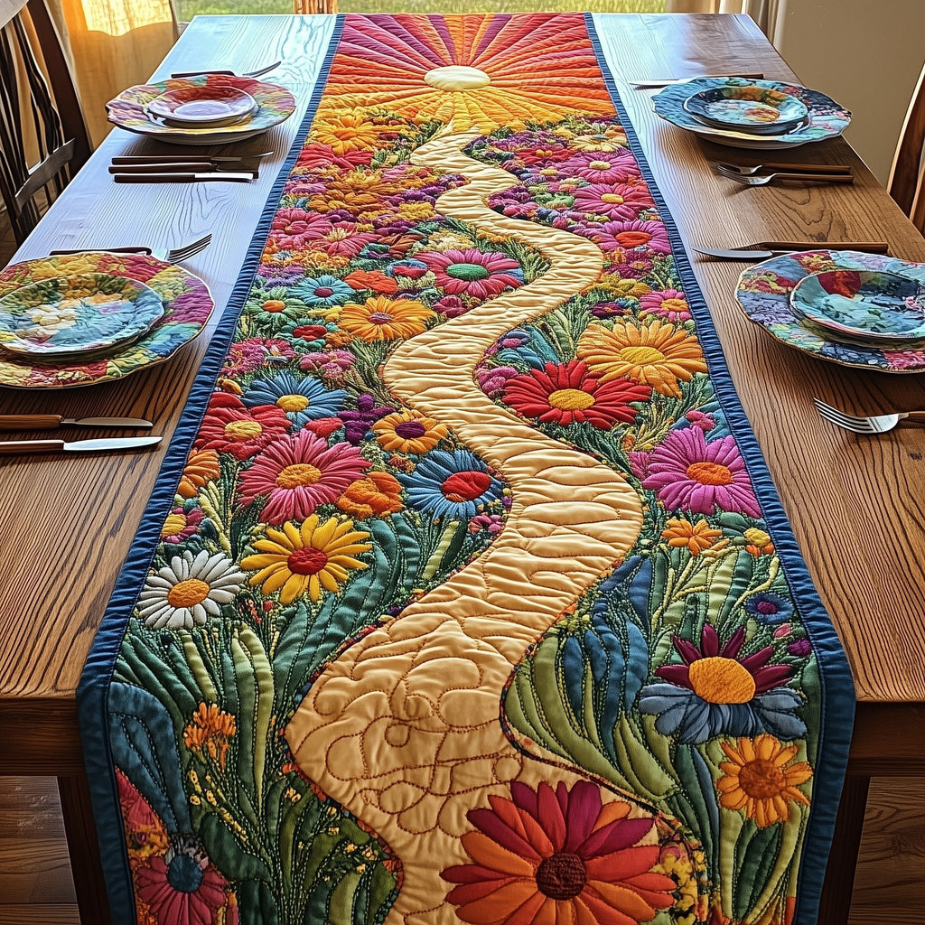 Sunshine Petal Path Table Runner