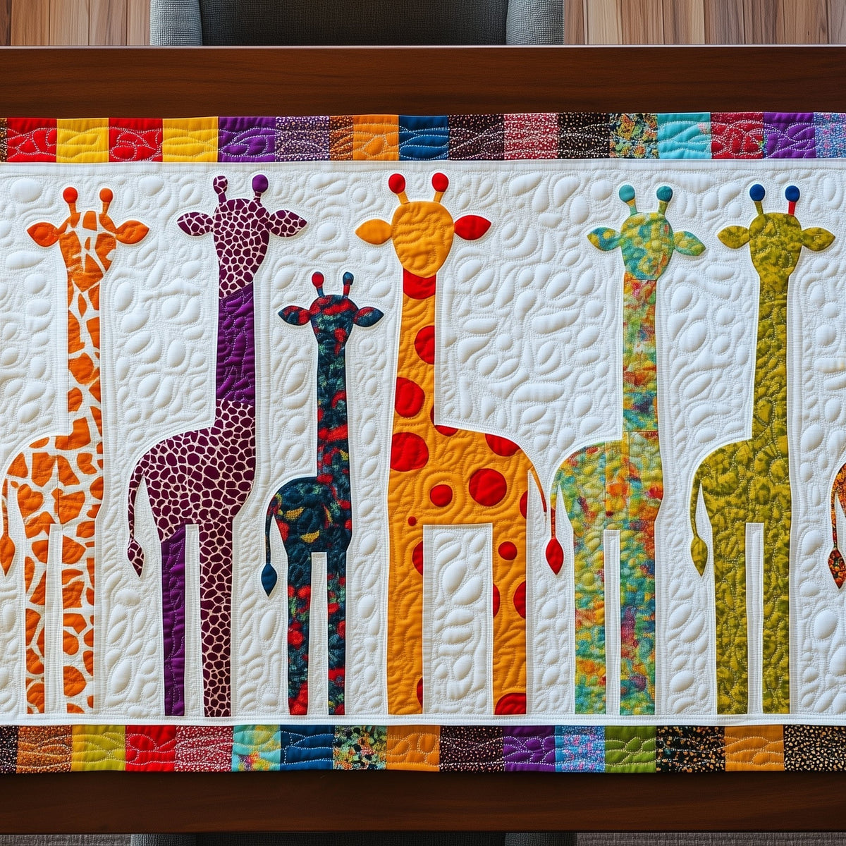 Whimsy Giraffes Table Runner