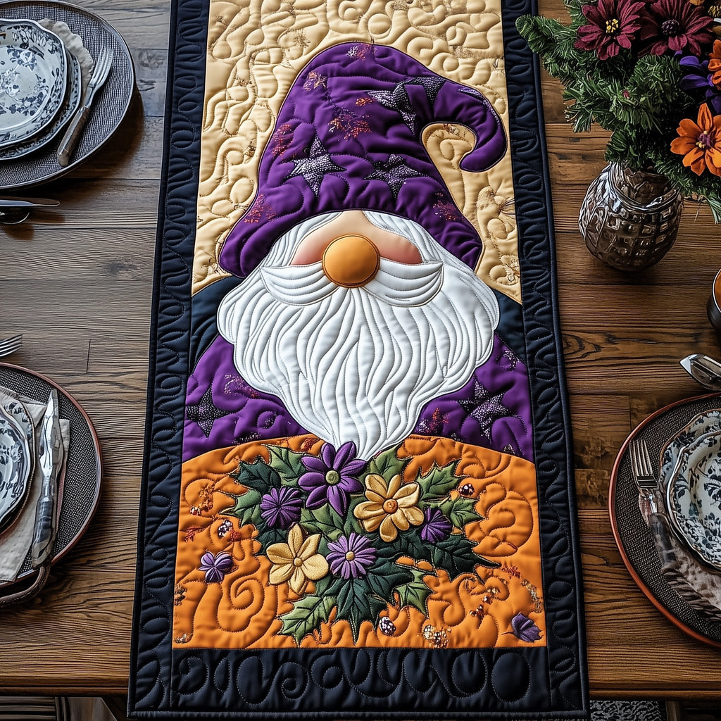 Purple Gnome Table Runner