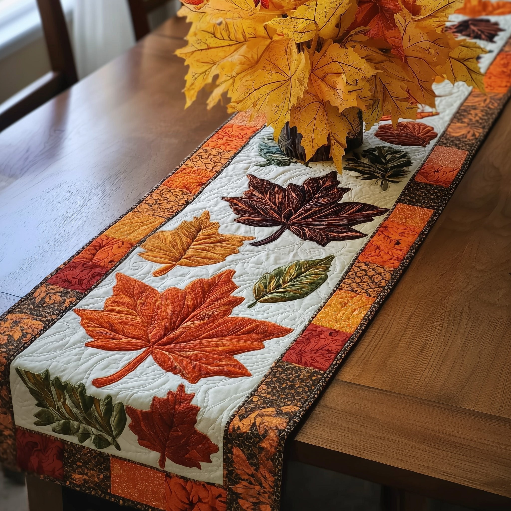 Maple Autumn Table Runner