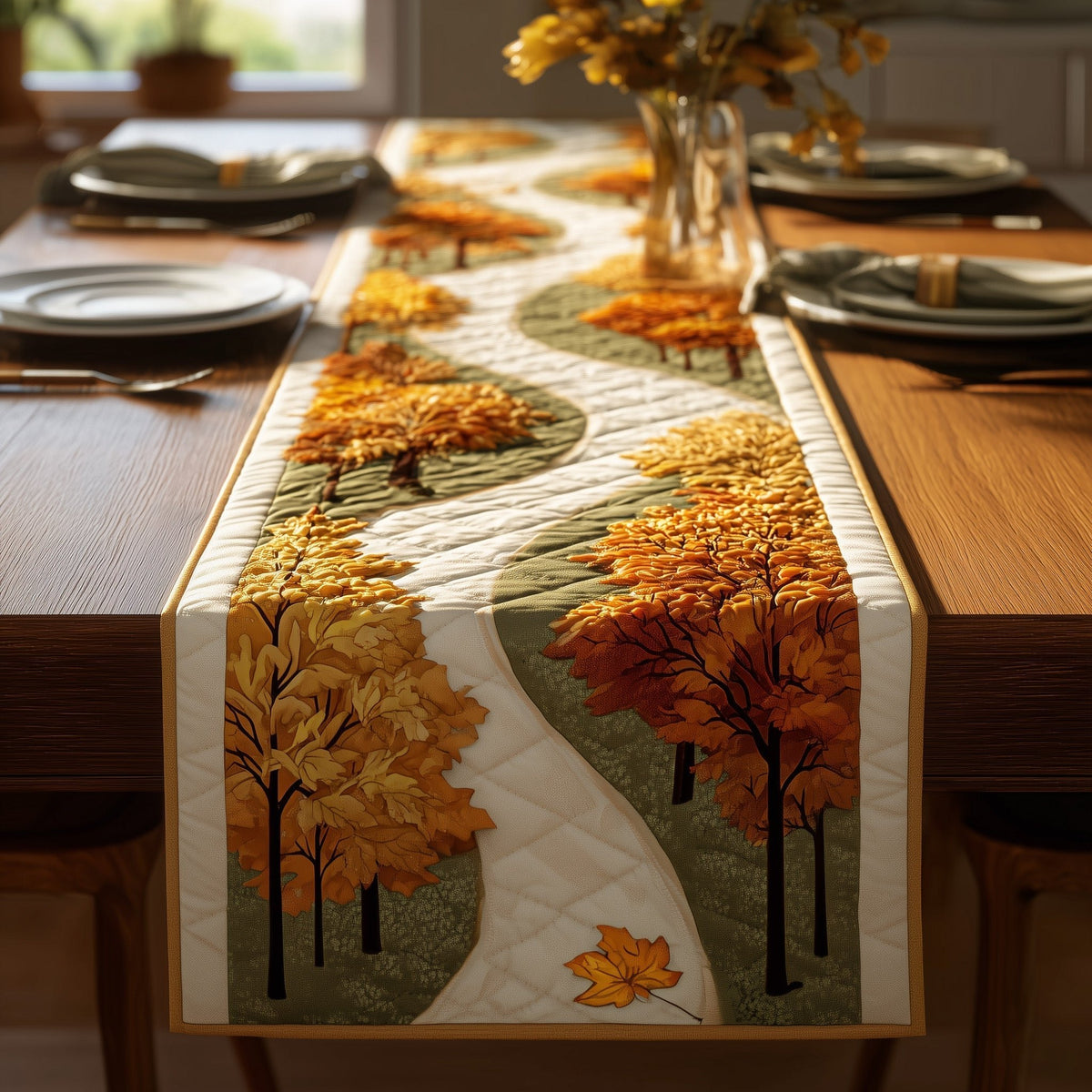 Autumn Road Table Runner