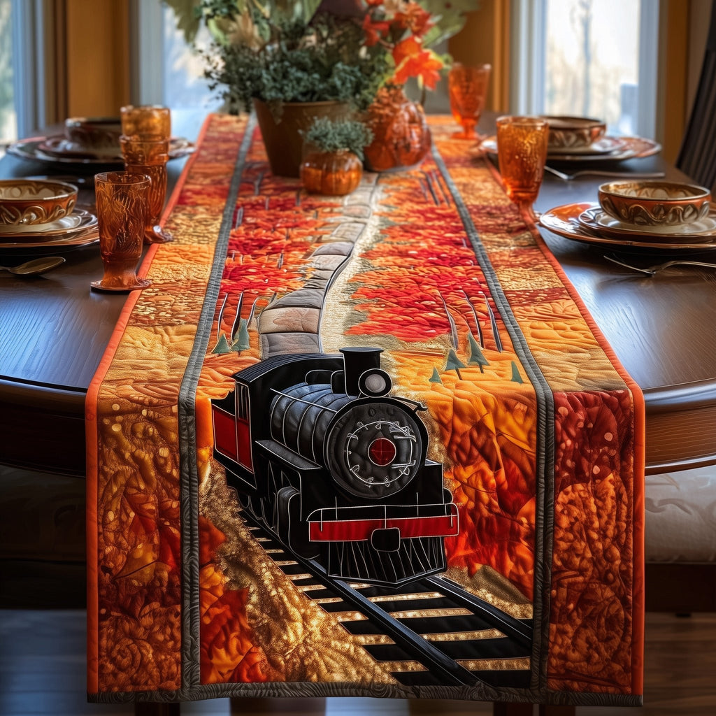Autumn Train Table Runner