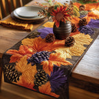 Autumn Pinecone Table Runner