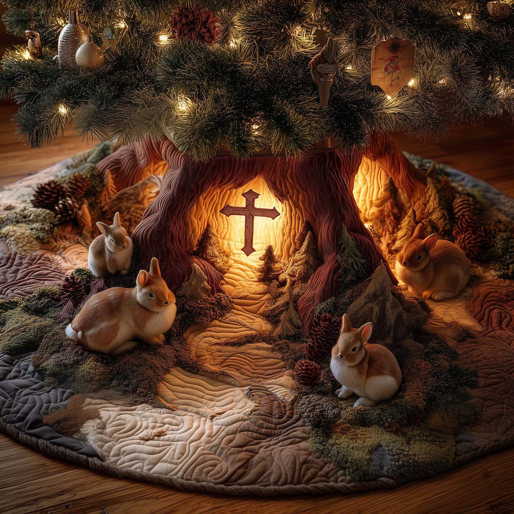 Holy Cross Christmas Tree Skirt
