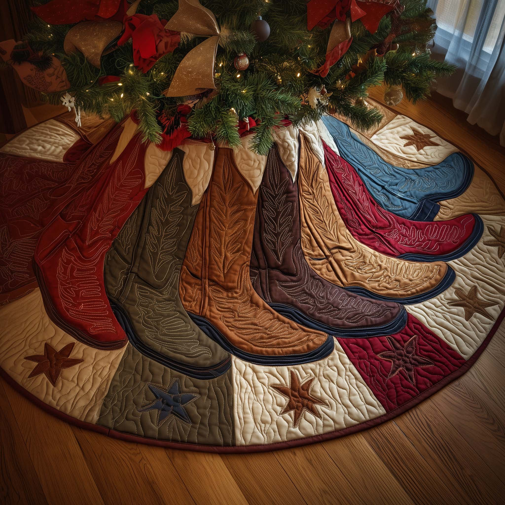 Rustic Western Christmas Tree Skirt