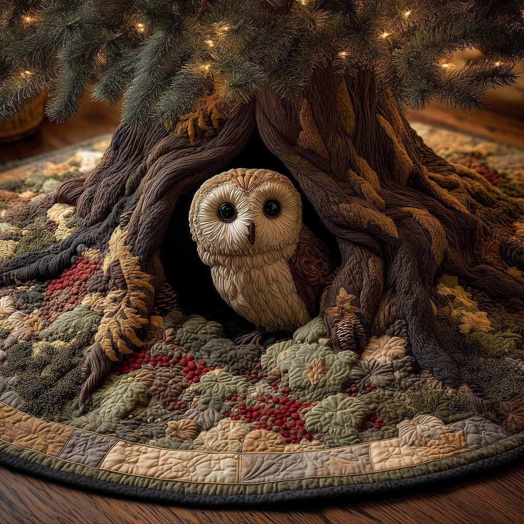 Dream Owl Christmas Tree Skirt