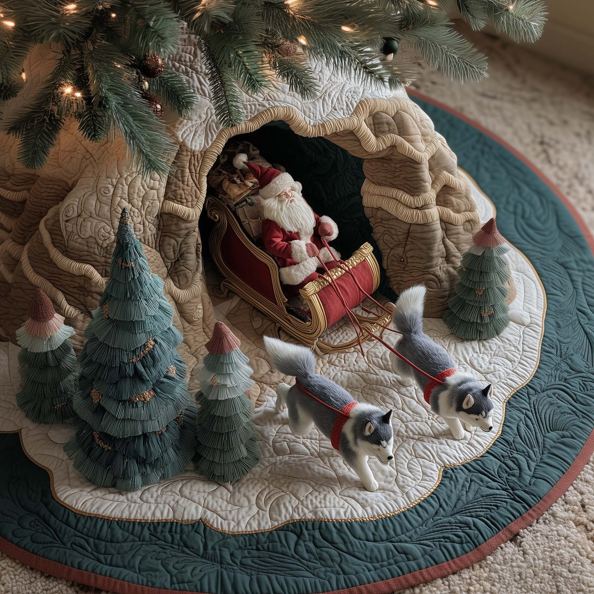 Husky Christmas Tree Skirt