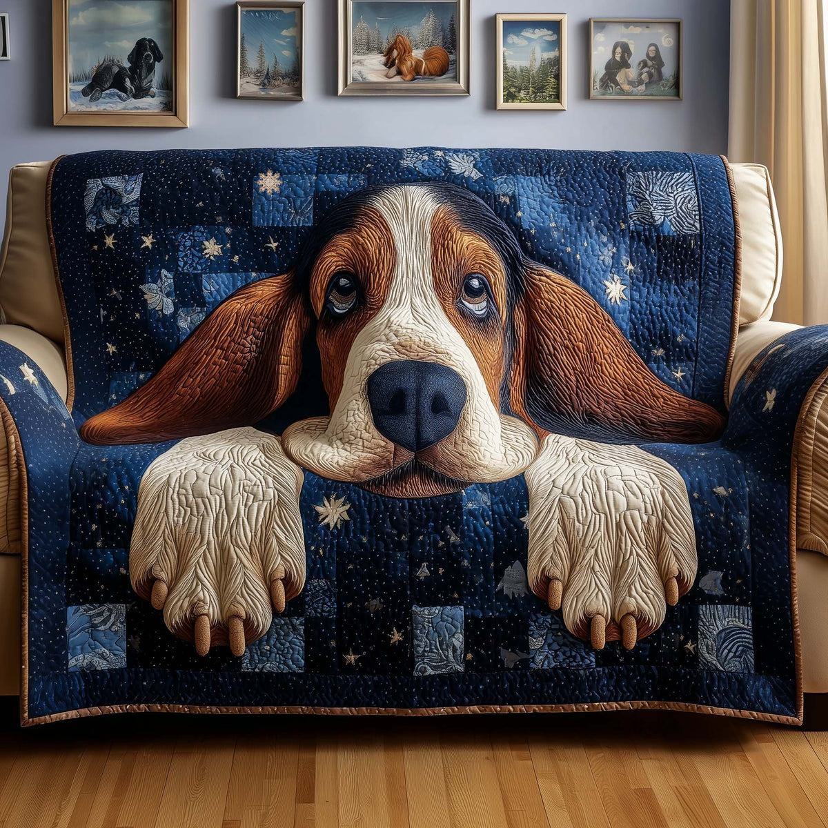 Basset Hound Sofa Cover