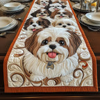 Adorable Shih Tzu Table Runner
