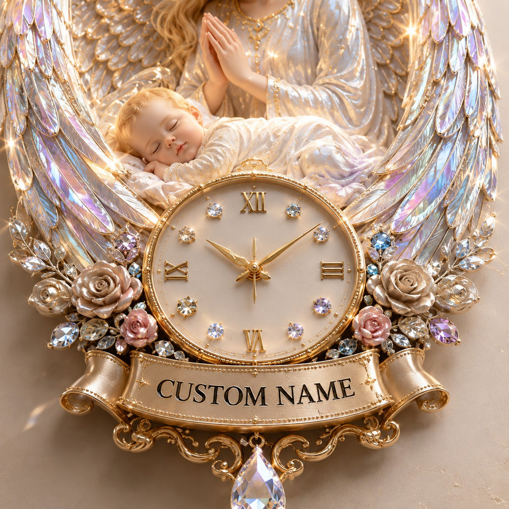Nursery Interiors Custom Name Wall Clock — personalized with a custom name