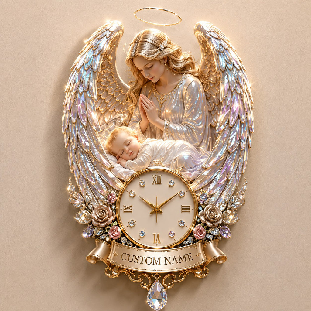 Nursery Interiors Custom Name Wall Clock — personalized with a custom name