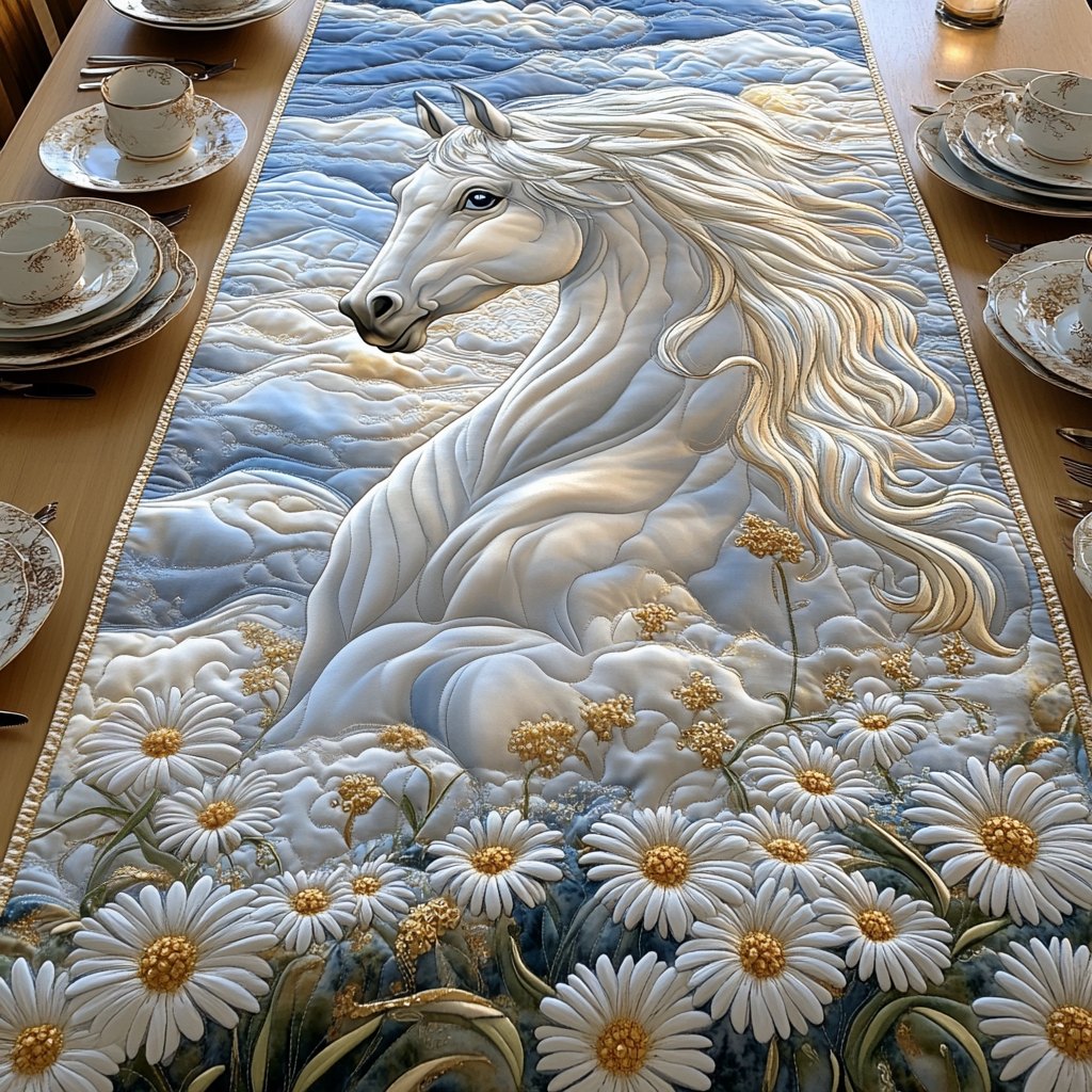 Galloping Daisies Table Runner