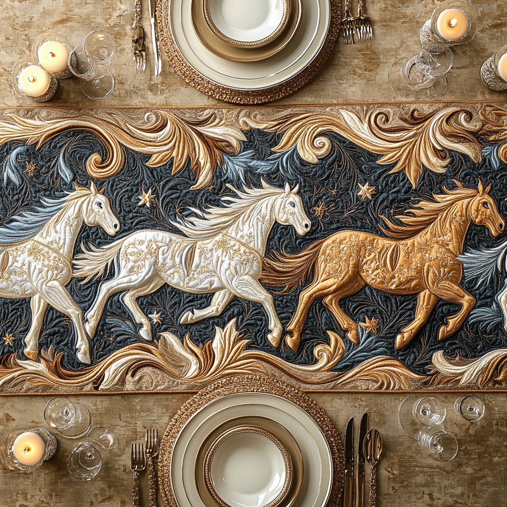 Galloping Grace Table Runner