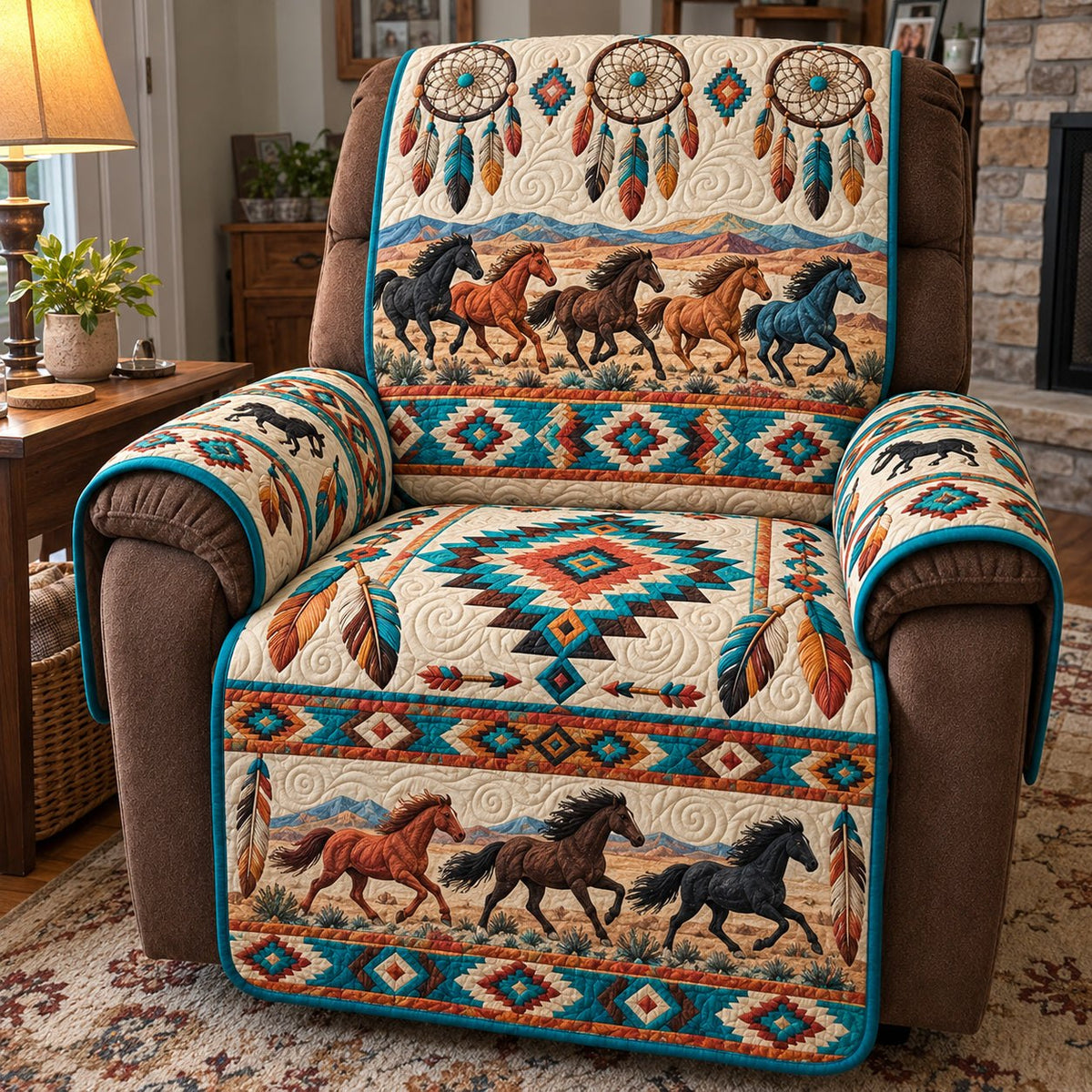 Galloping Wild Spirits Sofa Cover