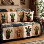 Garden Blocks Sofa Cover