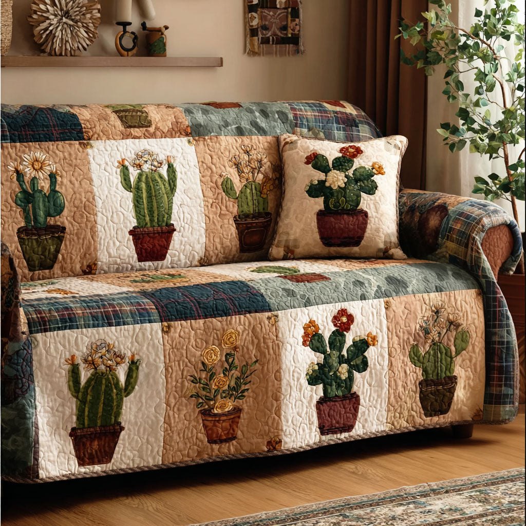 Garden Blocks Sofa Cover