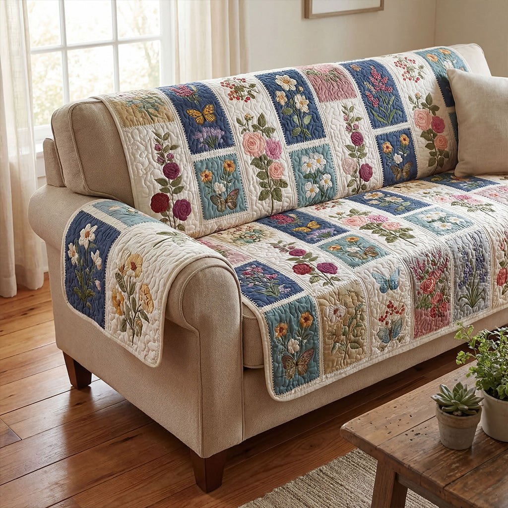 Garden Bloom Symphony Sofa Cover