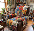 Garden Book Patchwork Sofa Cover