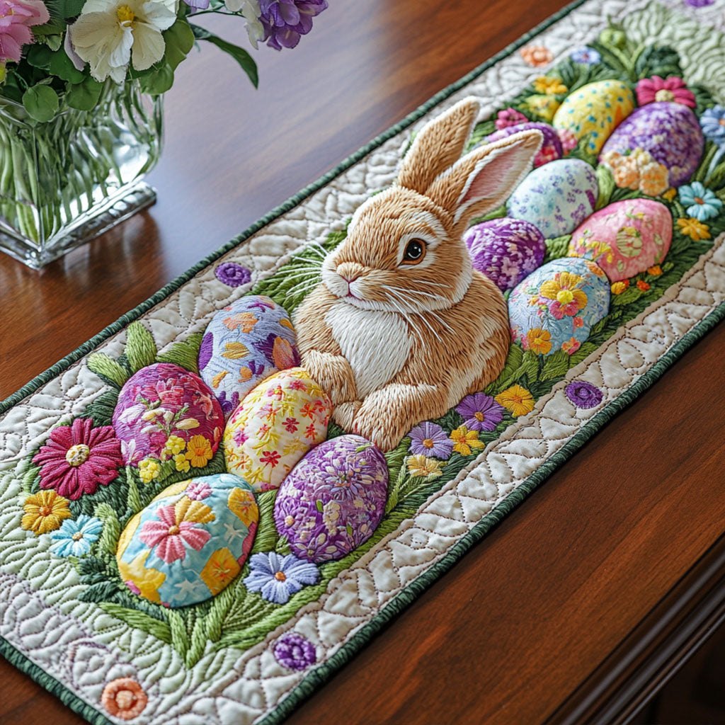 Garden Bunny Cheer Table Runner