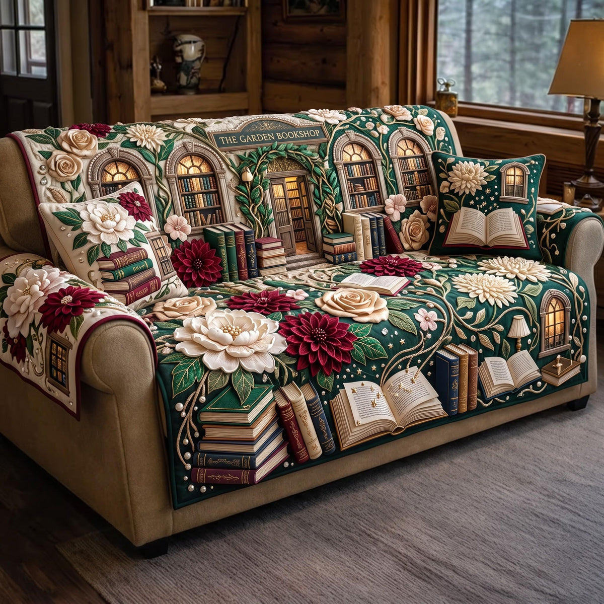 Garden Library Sofa Cover